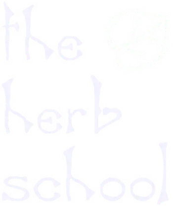 The Herb School White Logo