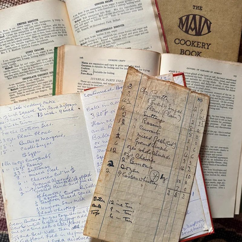Grannys Recipe Books and Notes