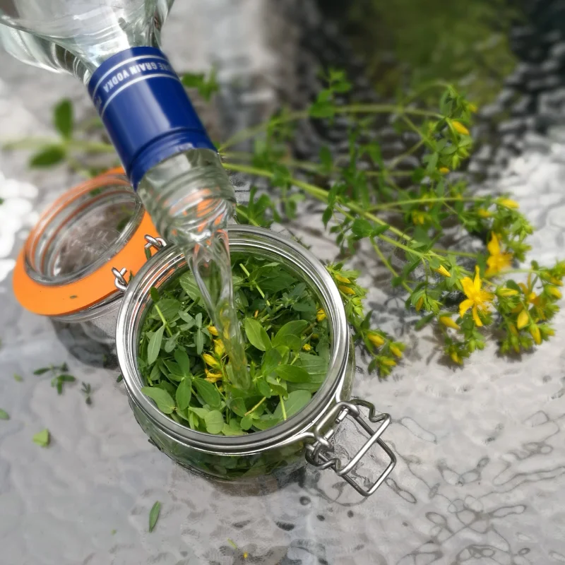 adding alcohol to St Johns Wort tincture