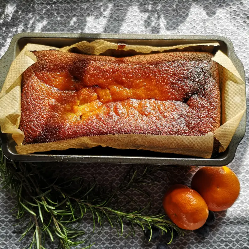 clementine and blueberry cake