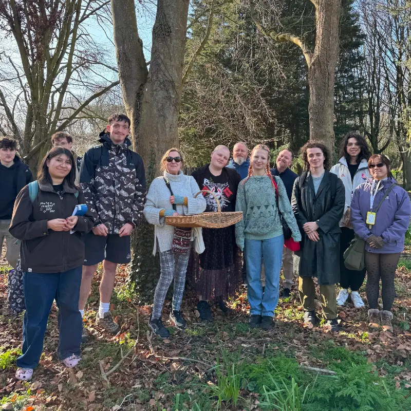 foraging walk with DCU students