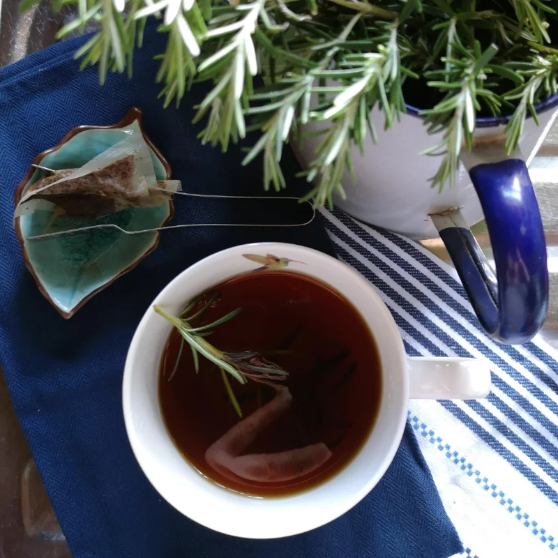 rooibos and rosemary tea