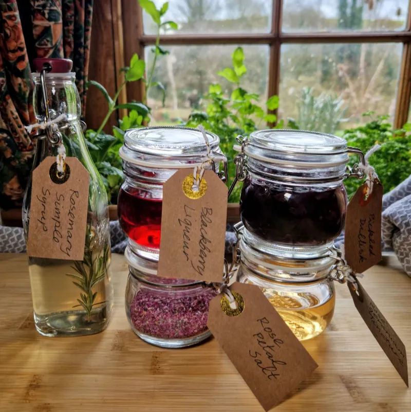 selection of preserves
