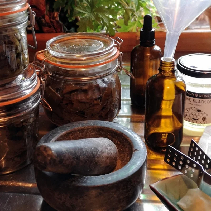 straining tinctures equipment